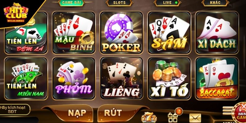 Giới thiệu những thông tin cơ bản về sảnh chơi game bài